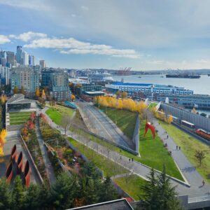 Itinerary Inspo: Seattle Waterfront Walking Tour SAM Olympic Sculpture Park © 2019 Benjamin Benschneider